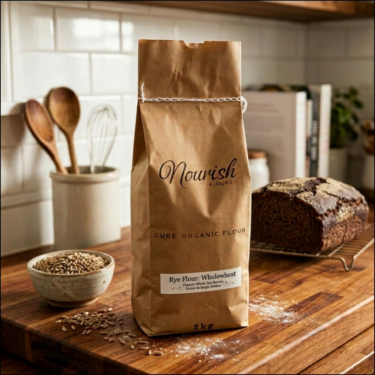 Rye Flour - Wholegrain Organic
